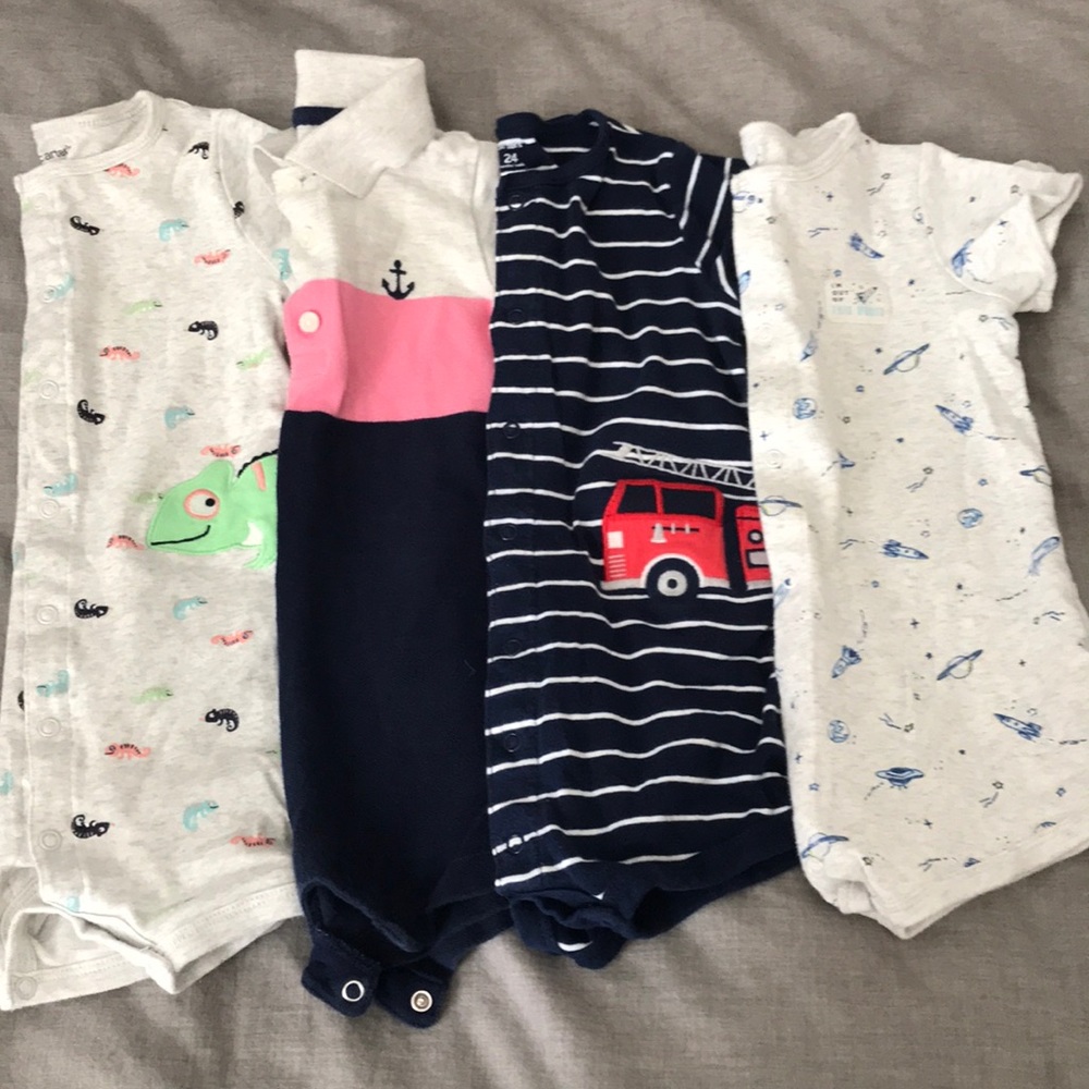 Good Condition - 24 month, boy’s short rompers